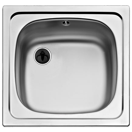 FREGADERO INOX. 1SED PRÁCTIC ARES 80X51CM